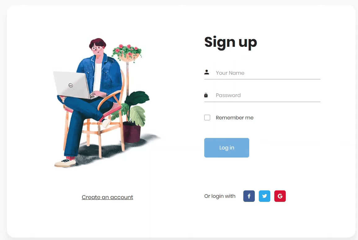 Registration And Login pages